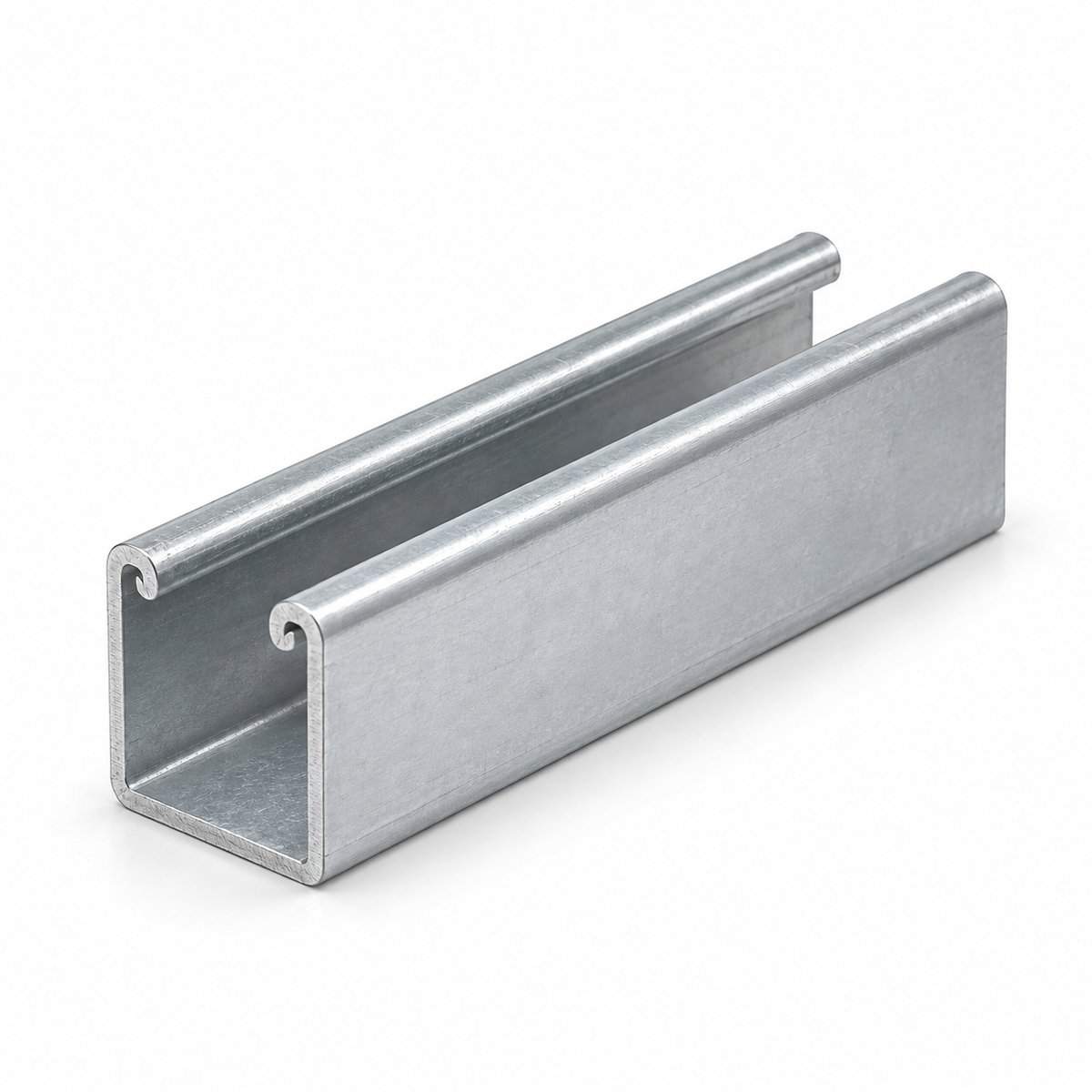 Length of P1000 strut channel, open face up, the cross member used to build the table below